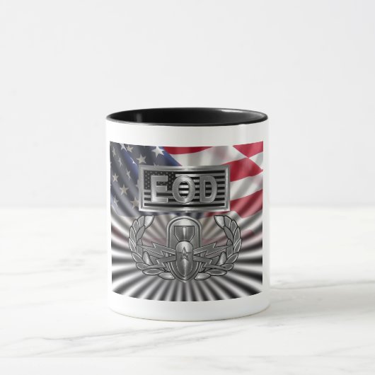 "Senior EOD" Herdenkingscadeau Mok (Midden)