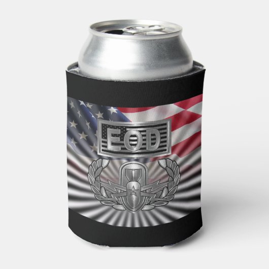 “Senior EOD” Herdenkingsgeschenk Blikjeskoeler (Blikje Voorkant)