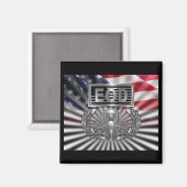 “Senior EOD” herdenkingsgeschenk Magneet (Voorkant / Achterkant)