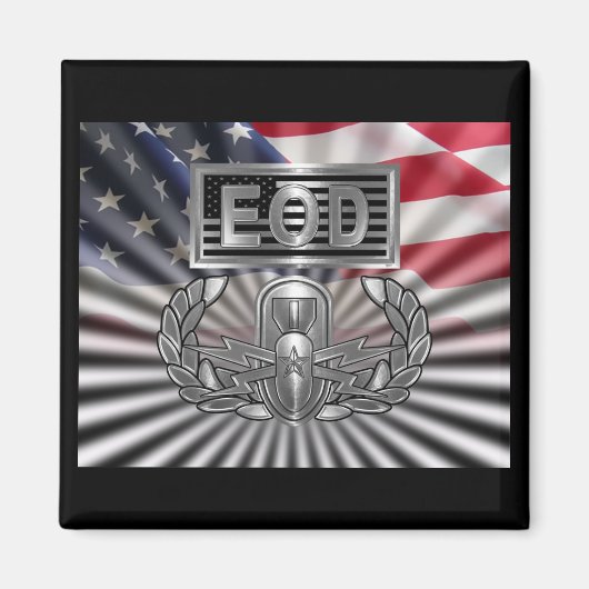 “Senior EOD” herdenkingsgeschenk Magneet (Voorkant)