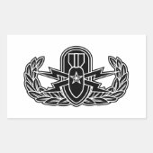 Senior EOD stencil Rechthoekige Sticker (Voorkant)