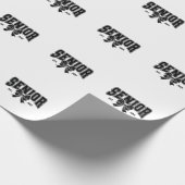 Senior EST 2025 Afstuderen Student Vintage Cadeaupapier (Hoek)