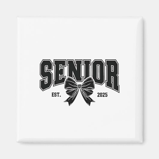 Senior EST 2025 Afstuderen Student Vintage Magneet (Voorkant)