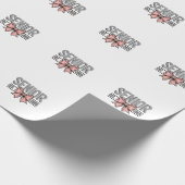 Senior Est 2025 Boog Coquette Afstuderen Cadeaupapier (Hoek)