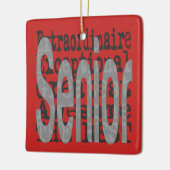 Senior Extraordinaire Keramisch Ornament (Links)