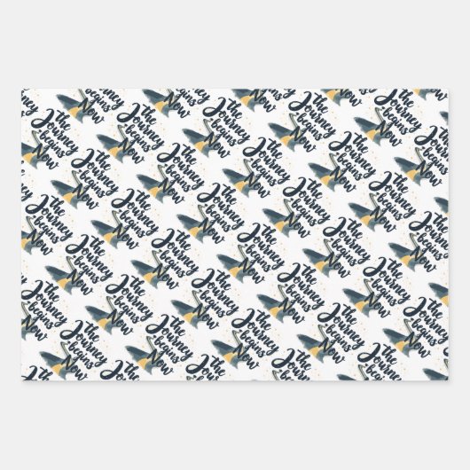 Senior feesten inpakpapier vel (Voorkant)