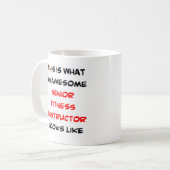 senior fitness instructeur , geweldige koffiemok (Voorkant links)