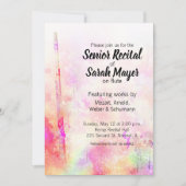 Senior fluit overweging kleurrijke Waterverf ontwe Kaart (Voorkant)