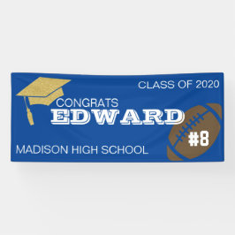 Senior Football Afstuderen Banner Sign