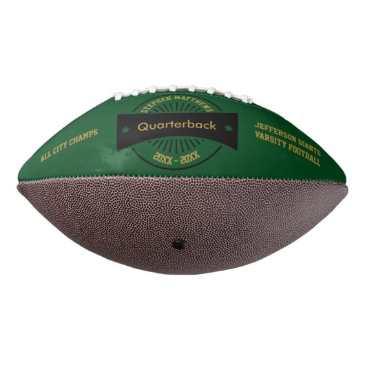 Senior Football Award Memento Black Badge (Gedraaid 270)