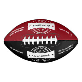 Senior Football Award Memento White Badge