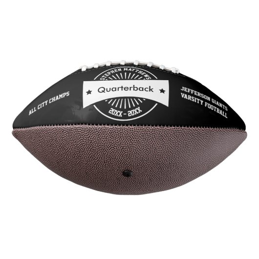 Senior Football Award Memento White Badge (Gedraaid 270)