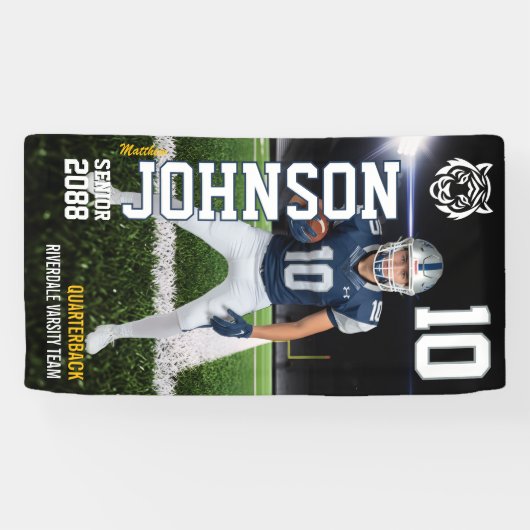Senior Football Homecoming Game Custom Player Spandoek (Horizontaal)