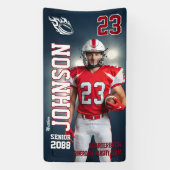Senior Football Homecoming Game Sports Photo Spandoek (Verticaal)