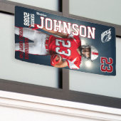 Senior Football Homecoming Game Sports Photo Spandoek (Buitenkant Gebouw)