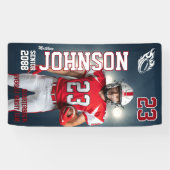 Senior Football Homecoming Game Sports Photo Spandoek (Horizontaal)