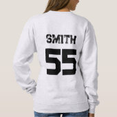 Senior Football Mom Custom Afbeelding Brushstroke Trui (Achterkant)