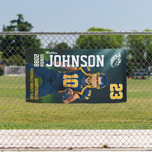 Senior Football MVP Player Sports Photo Vertical Spandoek (Insitu)
