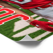 Senior Football Team Photo Gift Sports Player Poster (Hoek)