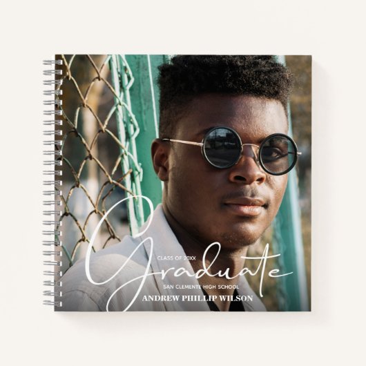 Senior Foto Afstudeerfeest Gastenboek Notitieboek (Voorkant)