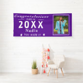 Senior Fotobanner - Gepersonaliseerd Afstudeerjaar Spandoek (Insitu)