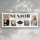 Senior Fotocollage Afstuderen Klasse van 2024 Spandoek