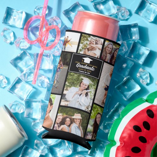 Senior Friends Photo Collage 2023 Graduation Party Seltzer Blikjeskoeler (Insitu Zomer)