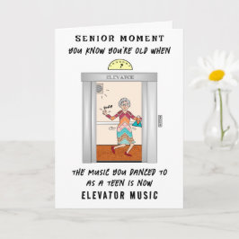 Senior Funny Flashback Add a Name Birthday Card Kaart