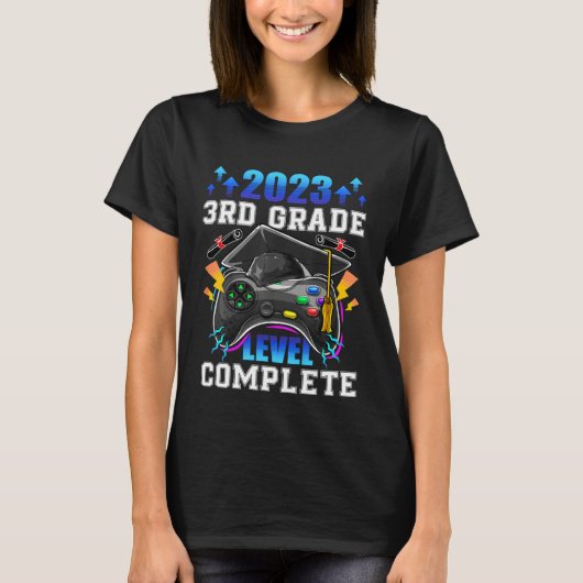 Senior Gamer 2023 3rd Grade Level Complete 2023 Gr T-shirt (Voorkant)