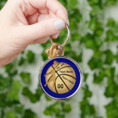 Senior Gift Ideeën for Basketball Jouw tekst, COLO Sleutelhanger (Hand)