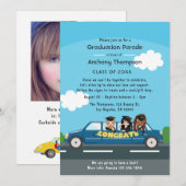 Senior Girl drive by graduation Party Photo Kaart (Voorkant / Achterkant)