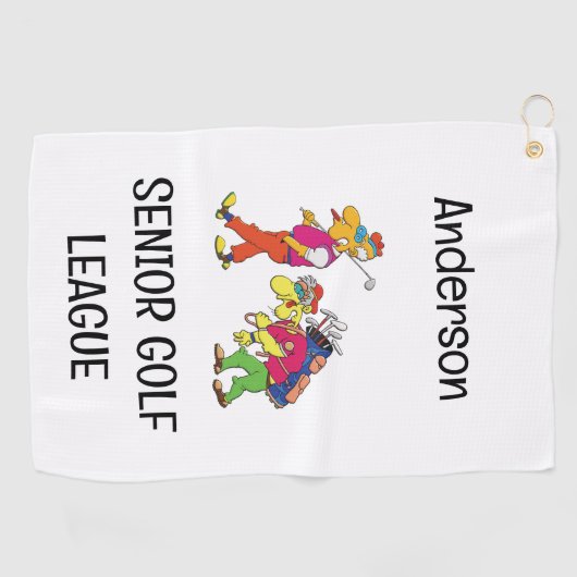 Senior Golf League Golf Towel Golfhanddoek (Horizontaal)