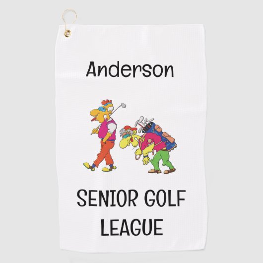 Senior Golf League Golf Towel Golfhanddoek (Voorkant)