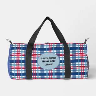 Senior Golfer Mannen/Vrouwen Duffel Bag Rood Blauw Plunjezak