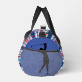 Senior Golfer Mannen/Vrouwen Duffel Bag Rood Blauw Plunjezak (Rechts)