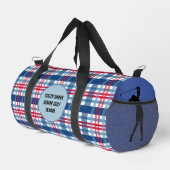 Senior Golfer Mannen/Vrouwen Duffel Bag Rood Blauw Plunjezak (Rechterhoek)
