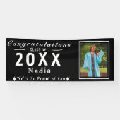 Senior Grad Banner - Aangepaste foto klas van jaar (Horizontaal)