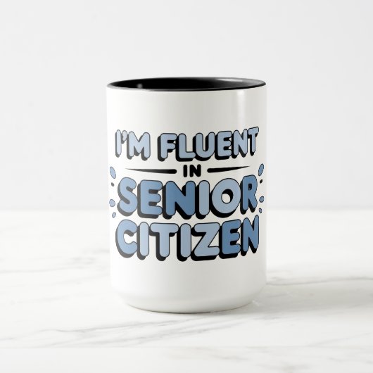 Senior Grappen Ik PRAAT VLOTEND SENIOR BURGER Mok (Midden)