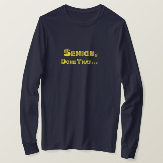 Senior, grappig T-shirt (Design voorkant)
