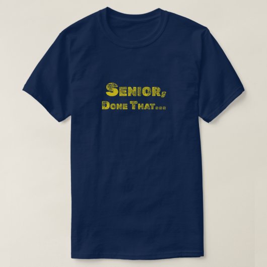Senior, grappig T-shirt (Design voorkant)