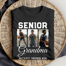 Senior Grootmoeder Basketbal Foto Collage Aangepas