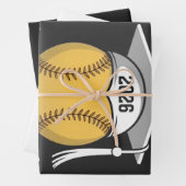 Senior Het Laatste Inning 2026 Softbal Afstuderen Inpakpapier Vel (In situ)