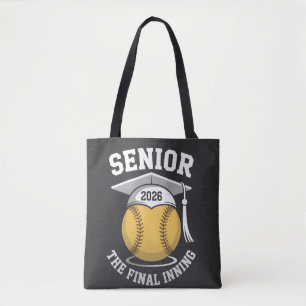 Senior Het Laatste Inning 2026 Softbal Afstuderen Tote Bag