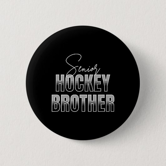 Senior Hockey Broer  Ronde Button 5,7 Cm (Voorkant)