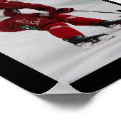 Senior Hockey Player Name Number 5 Photo Collage Poster (Hoek)