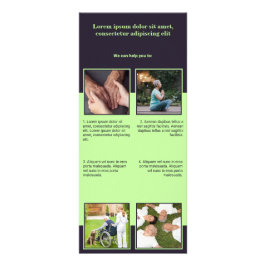 Senior Home Care-rackkaart Reclamekaart