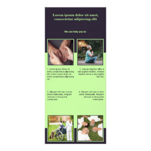 Senior Home Care-rackkaart Reclamekaart