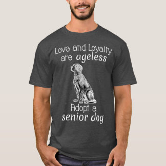 Senior Hond Adoption Tshirt voor Redding Advocaten