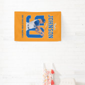 Senior honkbal aangepaste fototruit nummer sport spandoek (Insitu)