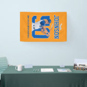 Senior honkbal aangepaste fototruit nummer sport spandoek (Beurs)